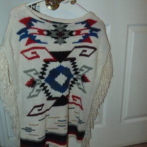 DENIM  SUPPLY PONCHO